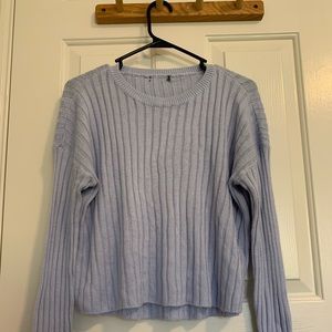 Periwinkle Purple/Blue Ribbed Sweater Shirt